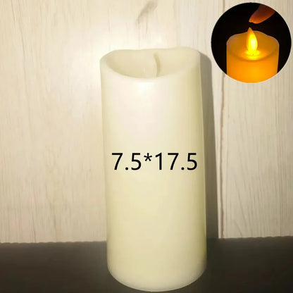 Flameless Flickering LED Candles Light Flameless Candles Battery Powered Candles for Wedding Decor Birthday Party Supplies Wa