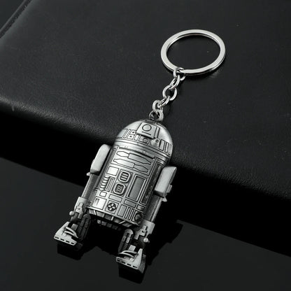 Vintage Star War Men's Spaceship Keychain Anime Destroyer Battleship Car Trinket Bag Keyrings Accessories Party Gifts