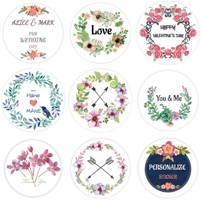 100 PCS Custom Stickers Logo Thank You Labels Personalized Stickers Packaging Name Party Wedding Birthday Print Your Own Stic