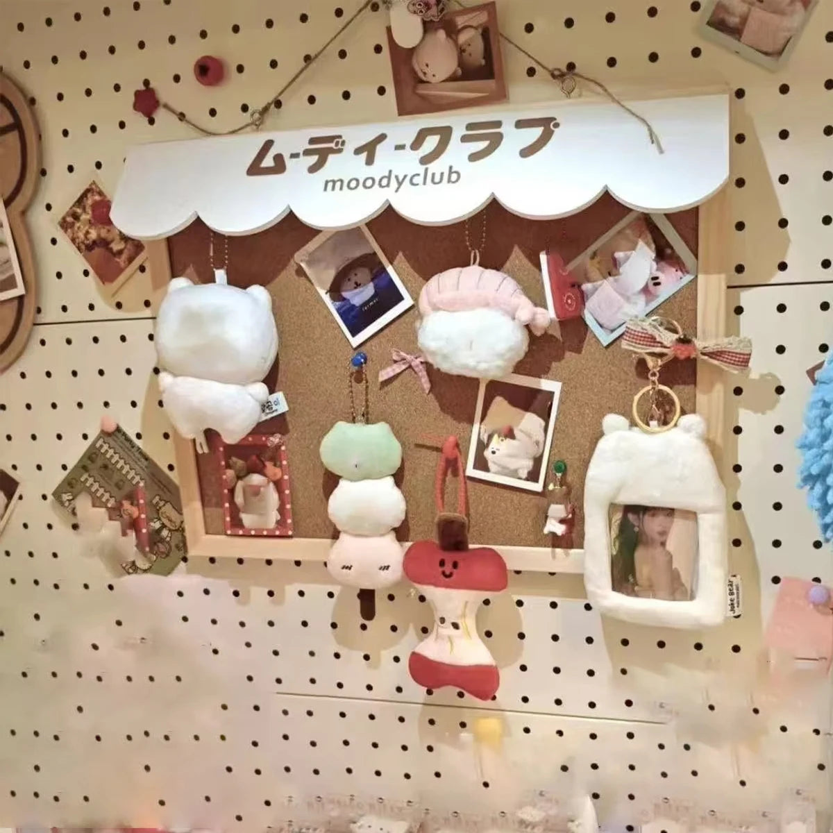 New DIY Cute Dessert House Cork Message Board Home Dormitory Jewelry Wooden Storage Board Wall Decorative Board Room Decorati