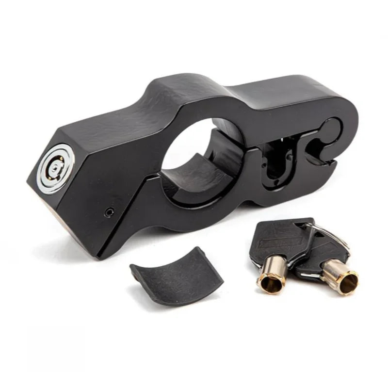 Motorcycle & Bicycle Handlebar Lock Heavy Duty Steel Anti-Theft Lock for ATV/Dirt Bike/Street Motorcycles/Commuter Bikes Univ