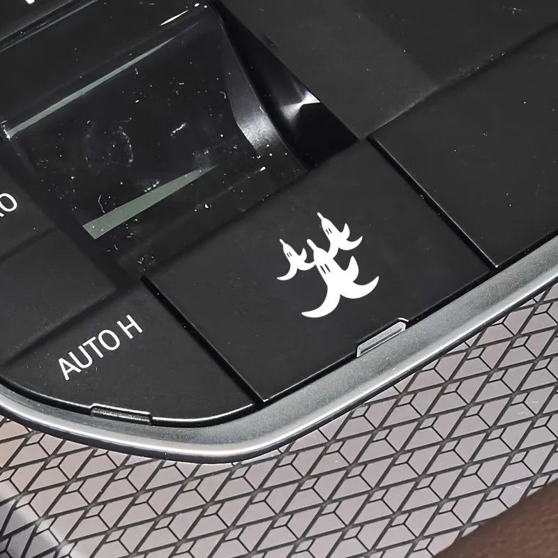 15Pcs Funny Car Switch Button Stickers - Universal Fit for AC Panel Center Console Blank Buttons, Fun Auto Decals