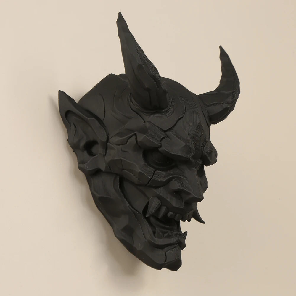 Cross-Border Dark Style Demon Mask Wall Hanging Decoration For Retro-Style Home Wall Art Decor Scenario