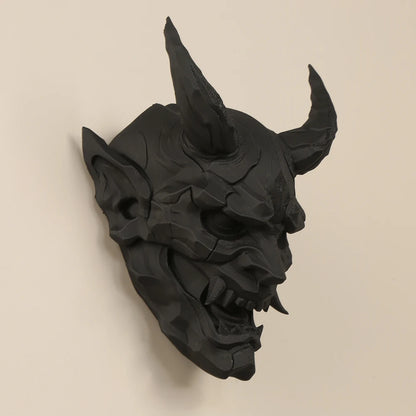 Cross-Border Dark Style Demon Mask Wall Hanging Decoration For Retro-Style Home Wall Art Decor Scenario