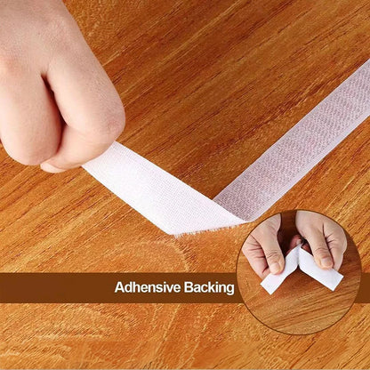 1-10M Self Adhesive Hook and Loop Tape Fastener House Diy Magic Tap Auto Double Sided Roll Strong Glue Home Strap Strips Doub