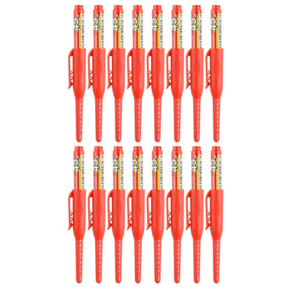 4-40Pcs White/Black/Blue/Red 45mm Deep Hole Marker Pens Long Nib Head Carpenter Pen Waterproof for Measuring Woodworking Offi