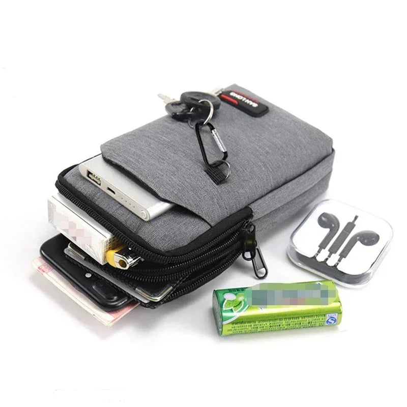 Waterproof Waist Bag Purse Single/double Layer Outdoor Waist Fanny Pack Men Phone Pouch Camping Hunting Tactical Bag with Bel