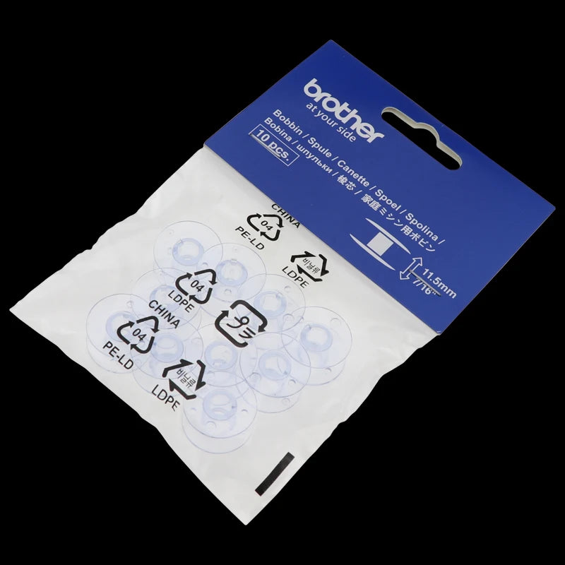 Brother Bobbin 11.5mm SEWING MACHINE BOBBINS10pcs SFB XA5539-151 Brother Domestic Sewing Machine Bobbin Sa156
