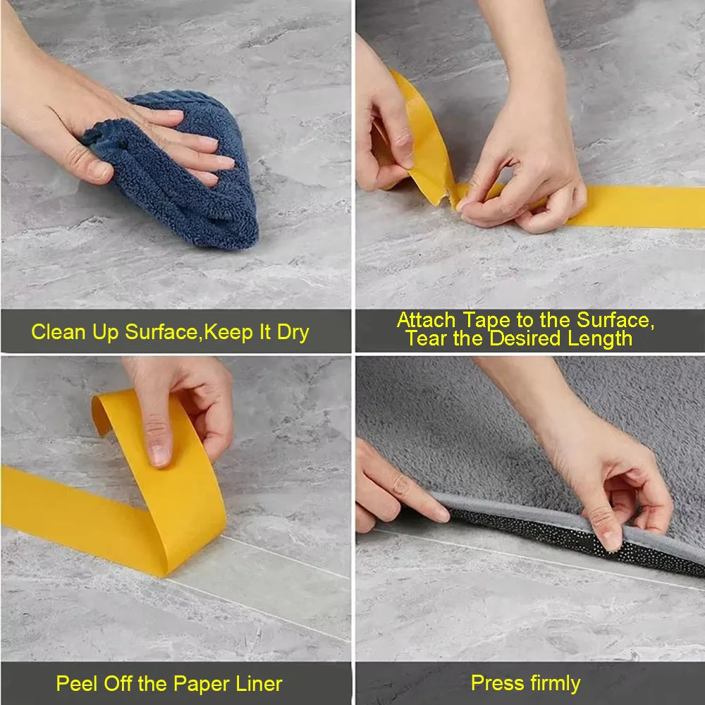 Super Thin Strong Fixation Double Sided Adhesive Tape Heavy Duty Translucent Mesh Waterproof Traceless Powerful Grid Carpet T
