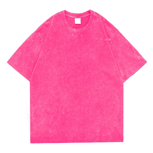 Men's Washed Vintage T-Shirts Street Hip Hop Retro Punk T Shirt Women Harajuku Casual Cotton Short Sleeve Acid Wash TShirts T