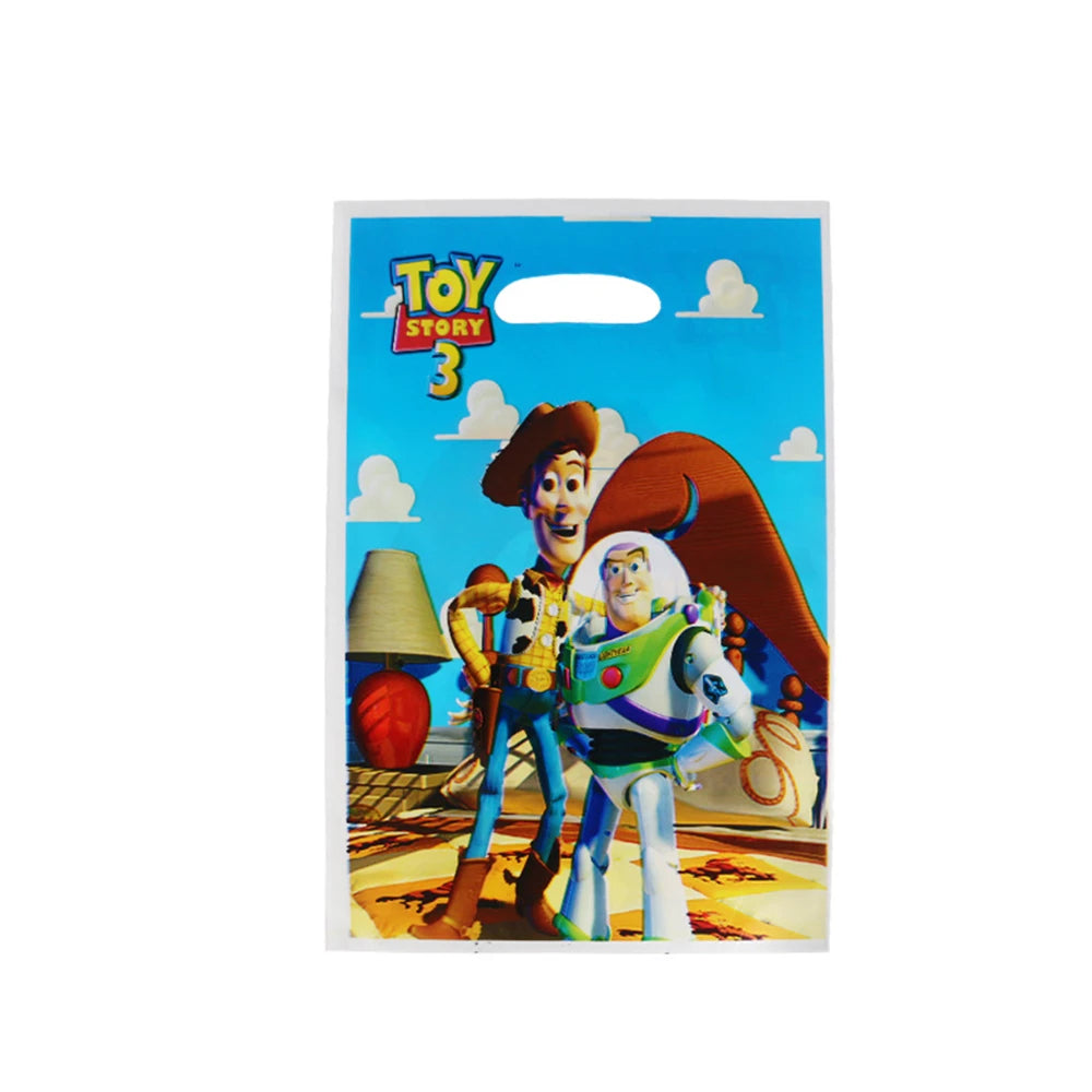 Toy Story Party Decoration Tableware Paper Plates Party Favors Gift Tablecloth BirthdayParty Supplies Toys Stamp Bracelet - 1