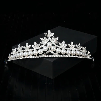 Bridal Baroque Rhinestones Crystal Tiaras Wedding Crown Hair Jewelry for Women Party Crowns Bride Accessory