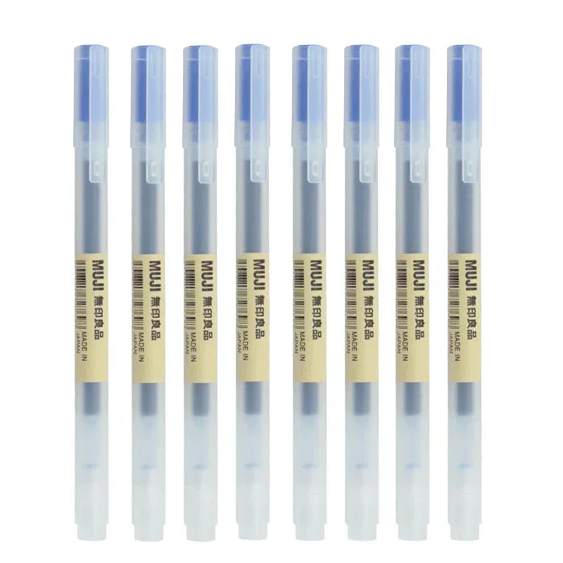 6/8Pcs/Set MUJIs Gel Pen Black/Red/Blue 0.38/0.5mm Ink Japan Color Pen Office School Ballpoint Pen Japanese Kawaii Stationery