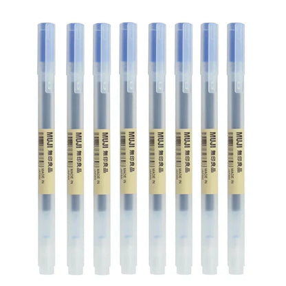 6/8Pcs/Set MUJIs Gel Pen Black/Red/Blue 0.38/0.5mm Ink Japan Color Pen Office School Ballpoint Pen Japanese Kawaii Stationery