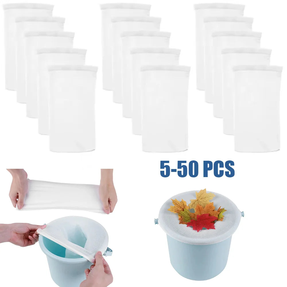 5-50Pcs Pool Skimmer Socks Filter Storage Nylon Swimming Pool Filter Socks For Basket Skimmer Pool Cleaning Filters