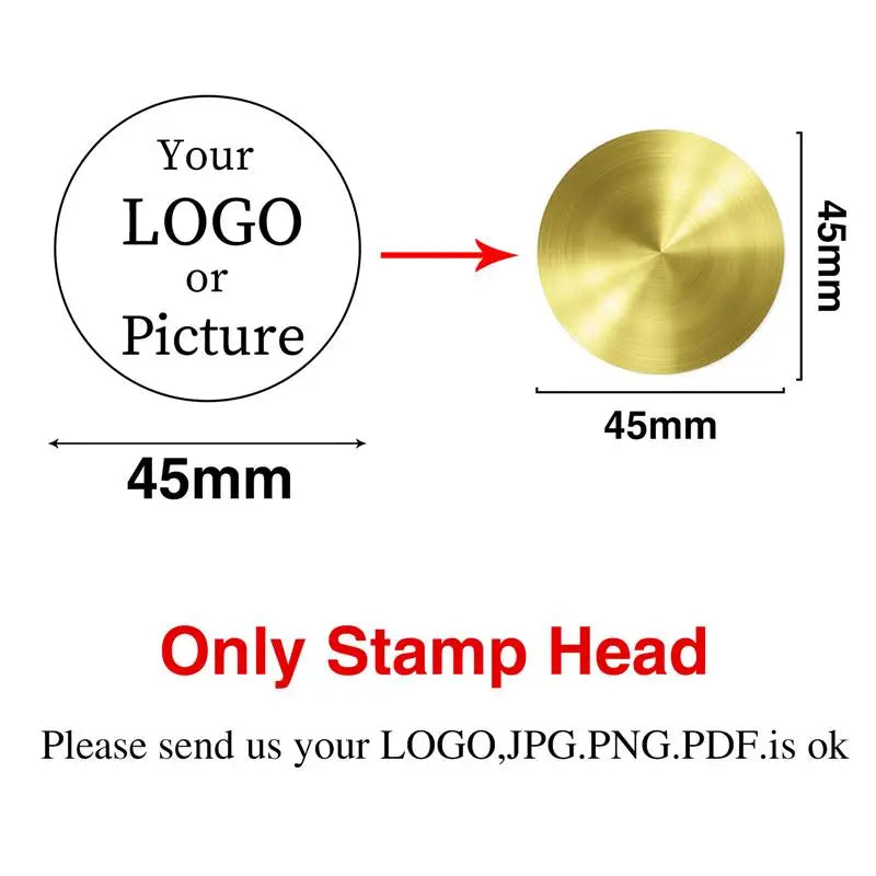 Custom Stamps Personalized Logo Metal Stamps Custom Wax Seals Stamps Customize Your Own Logo Gift Stamps Invitation Stamps - 