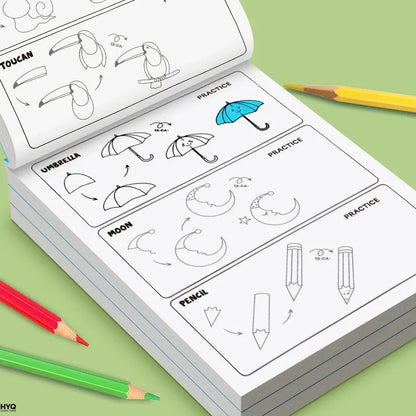 Art Learning Book for Kids - How to Draw Everything with Simple Steps, Boost Creativity & Drawing Skills