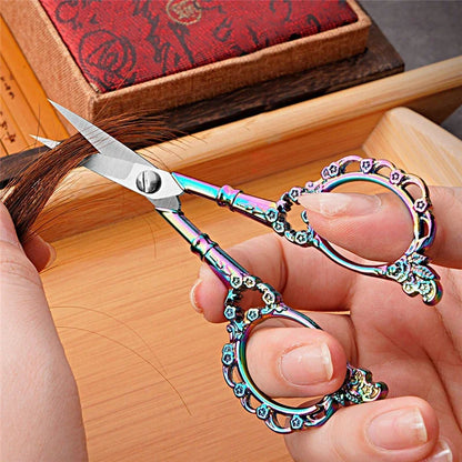 Retro Zakka Stainless Steel Antique Vintage Scissors Sewing Grooming Fishing Thread Cutter Paper Embroidery Cross-stitch Shea