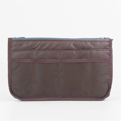 Multifunctional Bi-fold Storage Bag Double Zipper Large Capacity Storage Arrangement Makeup Toiletries Large Classification B