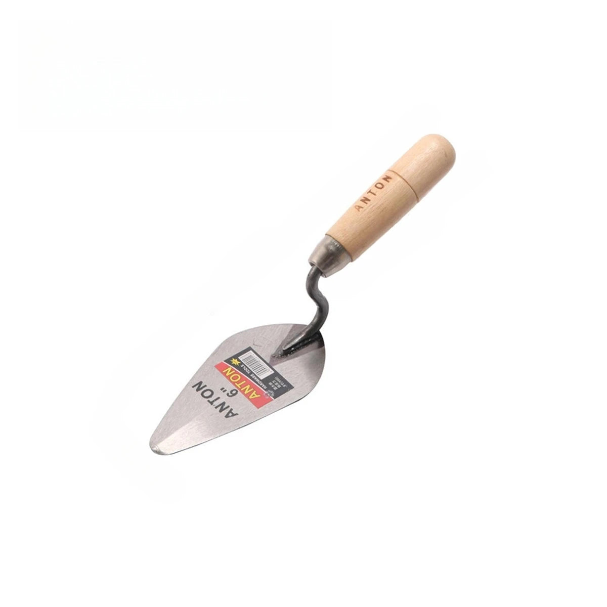 Carbon Steel Plastering Trowel 6 inch 7 inch Pointed Bricklaying Knife Round Wooden Handle Trowel Wall Brick Trowel Mason Too