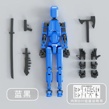 3D Printed Mannequin Action Figures Toys Dummy 13 Shapeshift Robot Multi-Jointed Movable Kids Adults Parent-children Games Gi