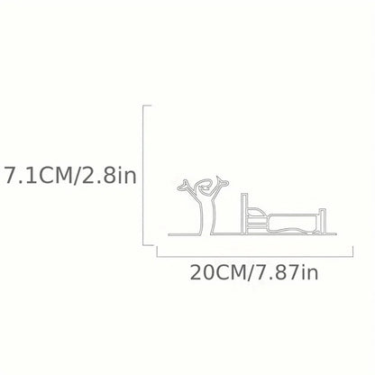 Bathroom Sign Black Shower Figure Wall Decoration Minimalist Line Rustic Door Sign Funny Shower Man Wall Art Home Decor - F