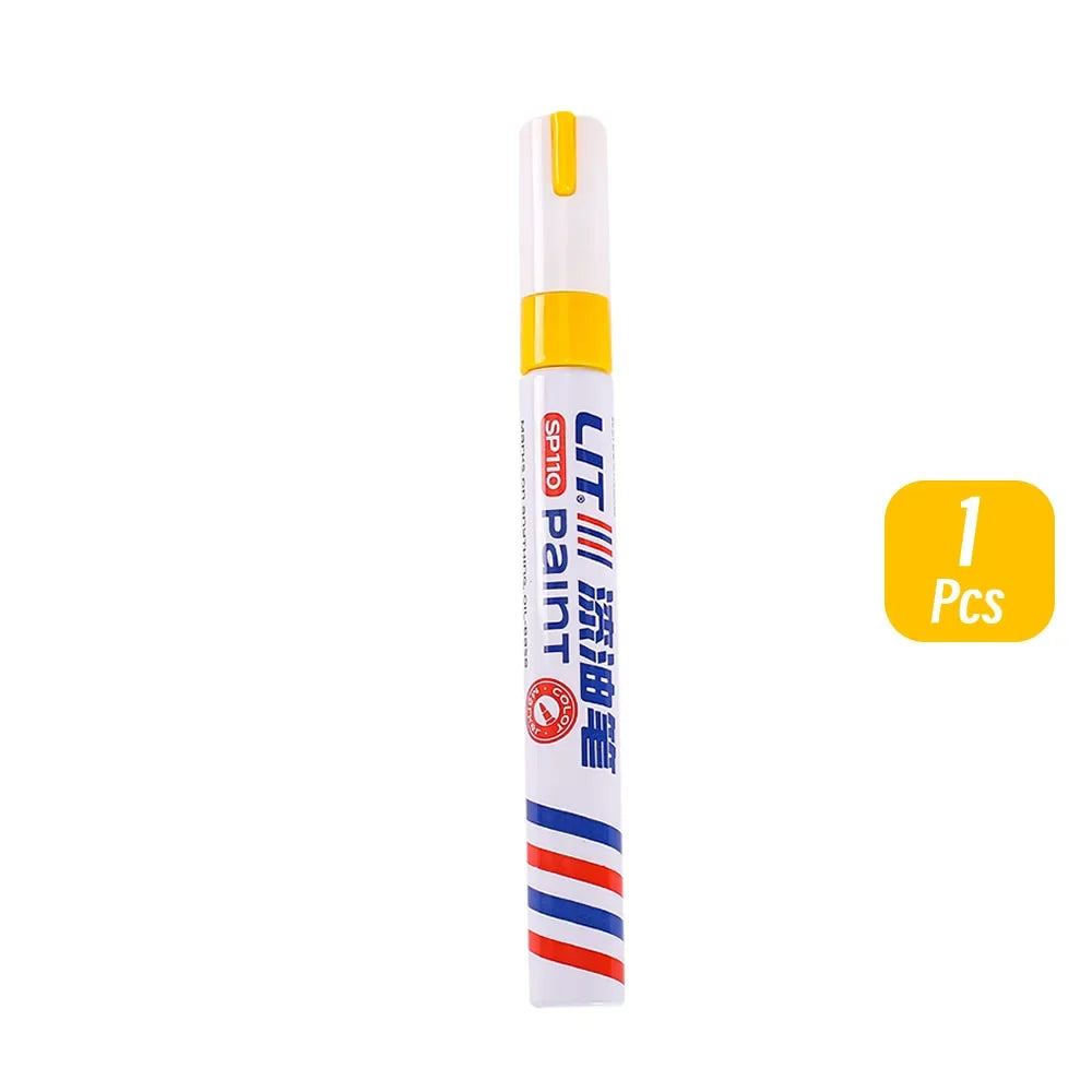 3mm 10p Colorful 8 Colors Permanent Paint Marker Waterproof White Markers tire tread rubber fabric Paint metal Paint Marker P