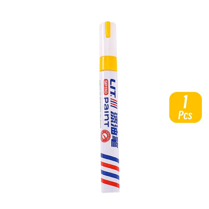 3mm 10p Colorful 8 Colors Permanent Paint Marker Waterproof White Markers tire tread rubber fabric Paint metal Paint Marker P