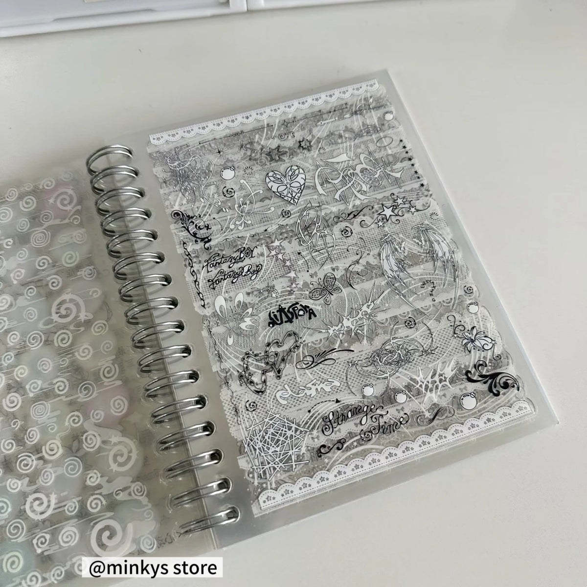 Original 32 Sheets PET Transparent Sticker Book Korean Scrapbooking Stickers For Journal Hand Book Stationery - A