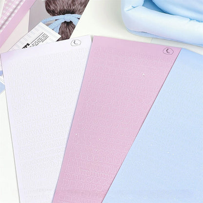3Pcs Cute Colored Alphabet Letter Sticker Album Diary DIY Scrapbooking Journal Decorative Material Stickers - 3pcs