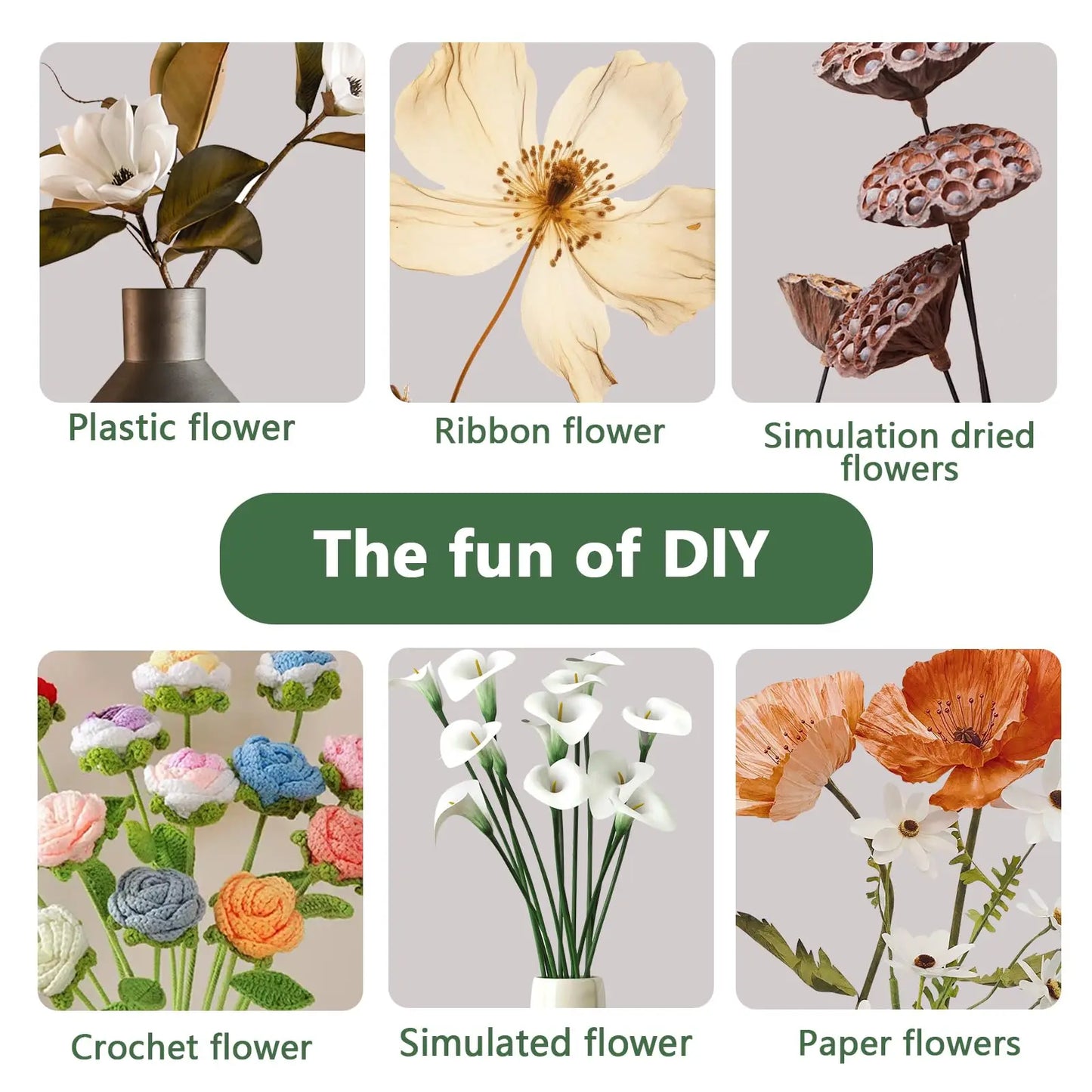 Green Flower Stem Sticks DIY Floral Material Handmade Wire Stems Floriculture Tape Self-adhesive Bouquet Floral Stem Paper Ta