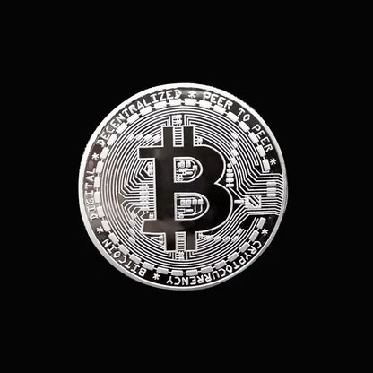 5pcs Gold Plated Casascius Art Collection Gift crypto Commemorative Physical Metal AntiqueImitation Bitcoin Coin Collectible 