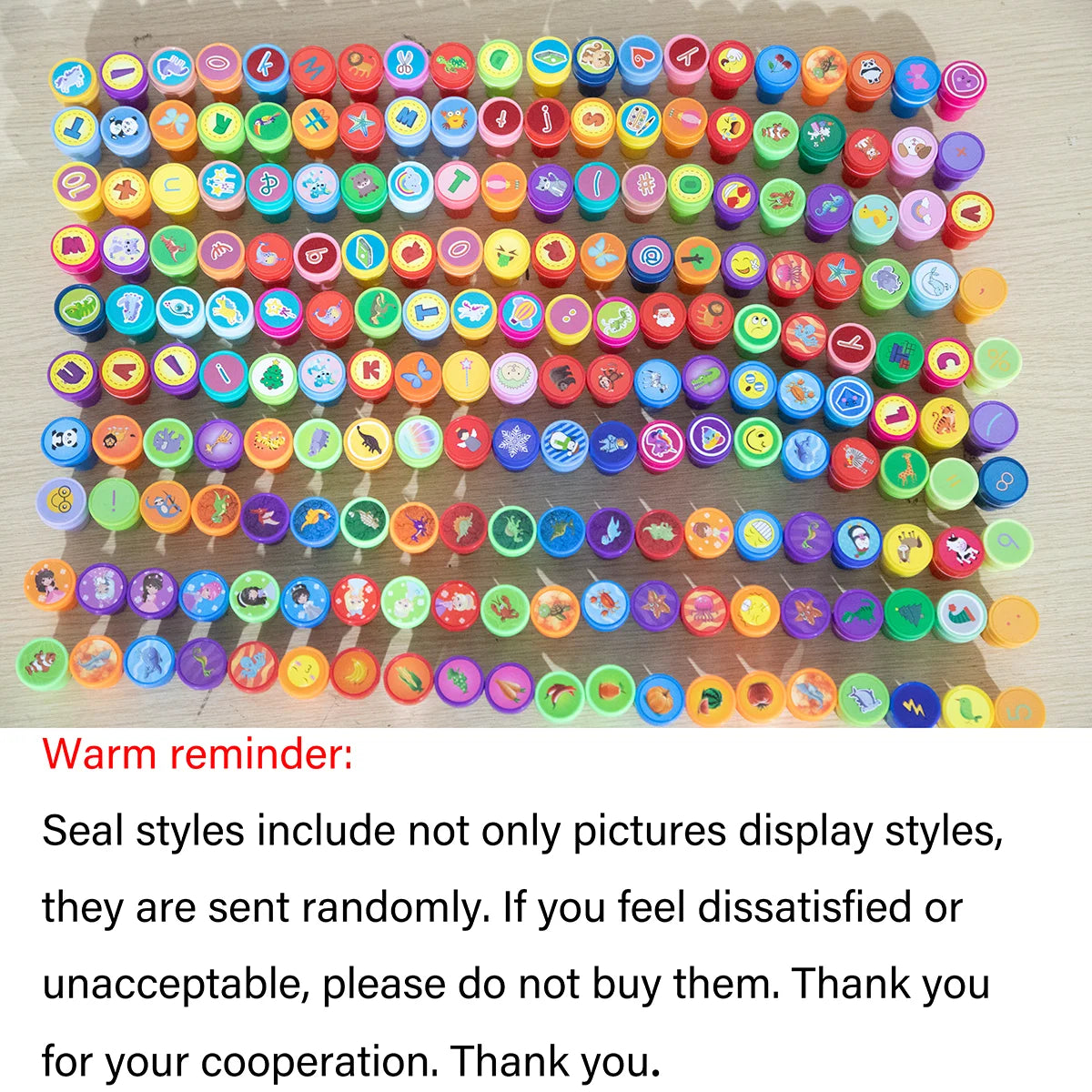 20pcs Assorted Stamps for Kids Self-ink Stamps Children Toy anima Smiley Face Seal Scrapbooking DIY Painting Photo Album Deco