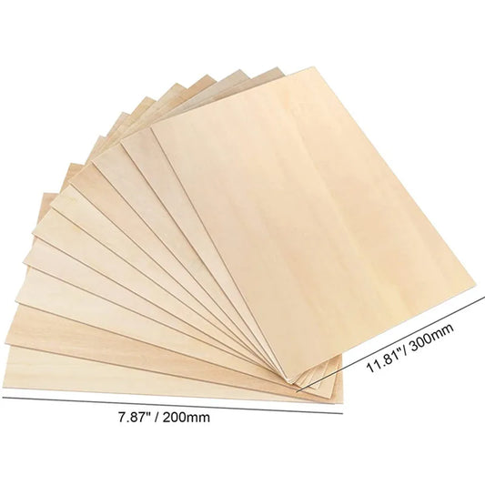 5Pcs/lot Balsa Wood Sheets Ply 100/200/300mm Long 100mm Wide 1/1.5/2/3mm Thick For Craft DIY Project Wood DIY Craft Accessori