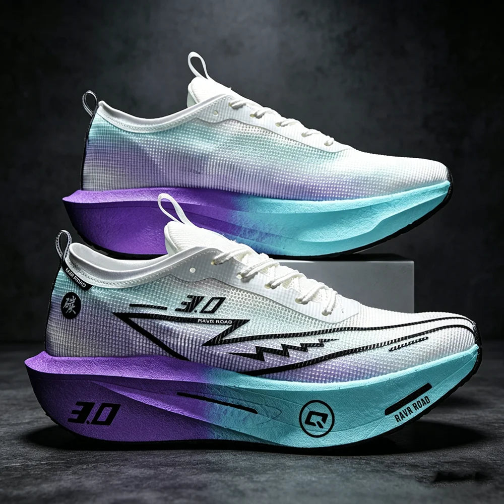 Men Running Shoes Carbon Board Marathon Sports Speciality Breathable Lightweight Women's Comfortable Athletic Nonskid Sneaker
