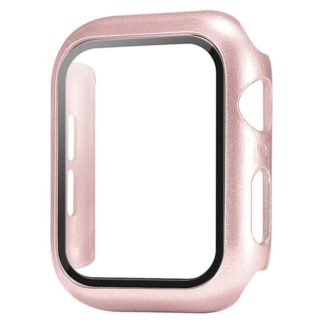 Glass+Cover For Apple Watch case 10 9 8 7 6 SE 5 iWatch Accessorie Screen Protector iWatch series 46mm 44mm 40mm 41 45mm 38 4