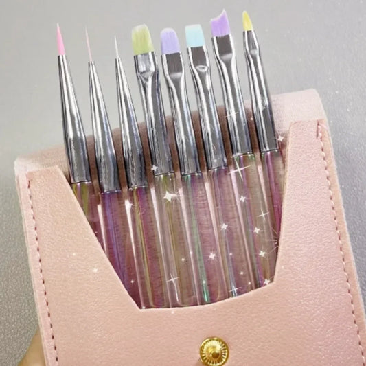 Nail Design Art Pen Aurora Transparent Brush Painting Nail Brush Uv Gel Extension Drawing Carving Pen Diy Manicure Tool With 