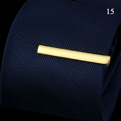 Tie Pin For Men Classic Tie Clips Copper Tie Bar Tie Collar Pin Business Corbata Necktie Clip Jewelry Gift Wedding Accessorie