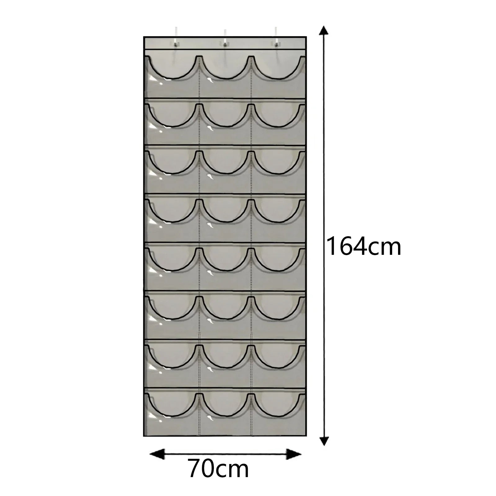 Hat Storage Holder Organizer 24 Clear Pockets Protect Hat Rack Door Hanging Holder Hanger Storage Rack for Baseball Caps Bedr