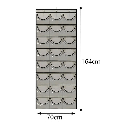 Hat Storage Holder Organizer 24 Clear Pockets Protect Hat Rack Door Hanging Holder Hanger Storage Rack for Baseball Caps Bedr