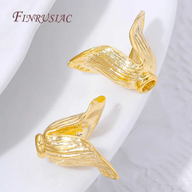 18K Gold Plated Brass Bead Caps,Tassel End Caps For Jewelry Making Findings,DIY Necklaces&Bracelets Accessories