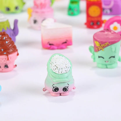 No Repeat 5/10pcs Shopping Season With Miniature Furniture Fruit Vegetable Dolls Pretend Play Action Figures Toys