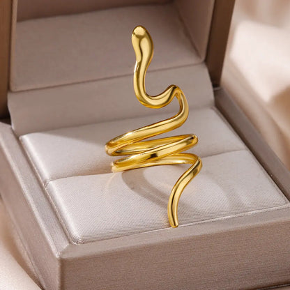 316L Stainless Steel Rings for Women Gold Color Never Fade Luxury Classic rings wedding couple rings Jewelry - 6