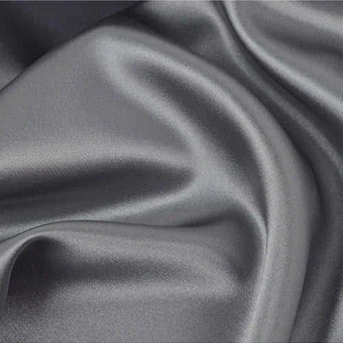 34 Color Soft Satin Fabric Wedding Party Decoration Box Lining DIY Clothing Sewing Background Accessories - GRAY / 25cm L by 