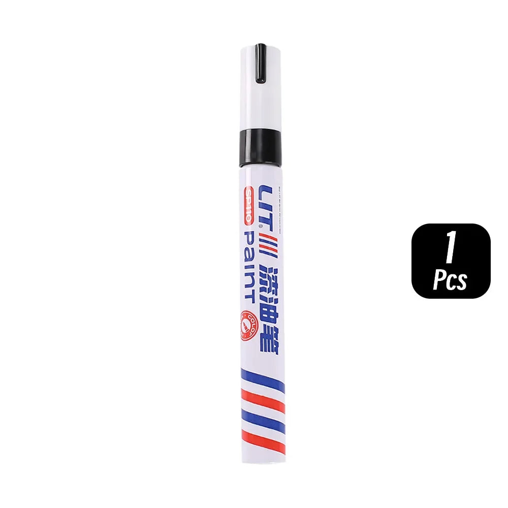 3mm 10p Colorful 8 Colors Permanent Paint Marker Waterproof White Markers tire tread rubber fabric Paint metal Paint Marker P