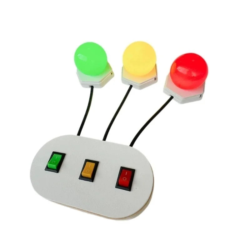 DIY Montessori Busy Board Accessories Bee Flower Gear Gate Educational Toys LED Lamp Drum Learning Wooden Game Busy Board Toy
