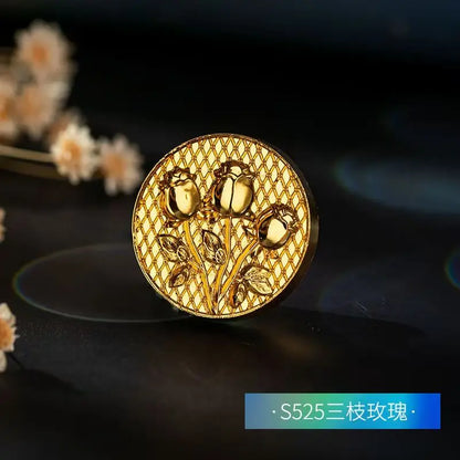 Plant Wax Stamp Seal Wax Print Thick Copper Head Carved Sealing Tool Holiday Party Invitation Letter Wedding Decorative - B14
