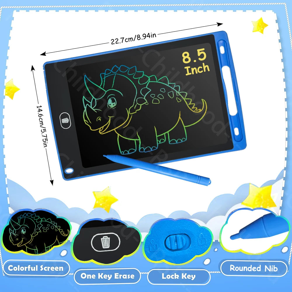 6.5/8.5/10/12 Inch LCD Writing Tablet Electronic Drawing Board Doodle Sketchpad Handwriting Pad Toys for Kids Birthday Gifts