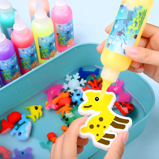Creative Water Fairy Water Gel Kit Handmade DIY Toys Fairy Water Elf 3D Animal Mold Birthday Gifts Kids Colorful Educational 