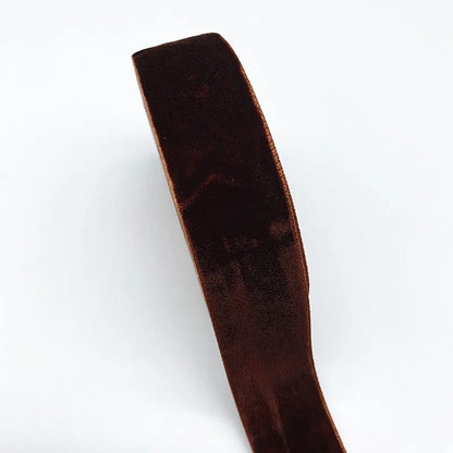 New 6-38mm Colour Single Face Line Velvet Ribbon for Bowknot Christmas Ribbon Party Decorations